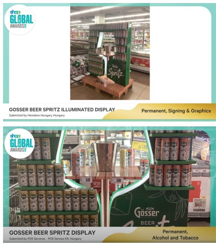 Gosser display felirattal